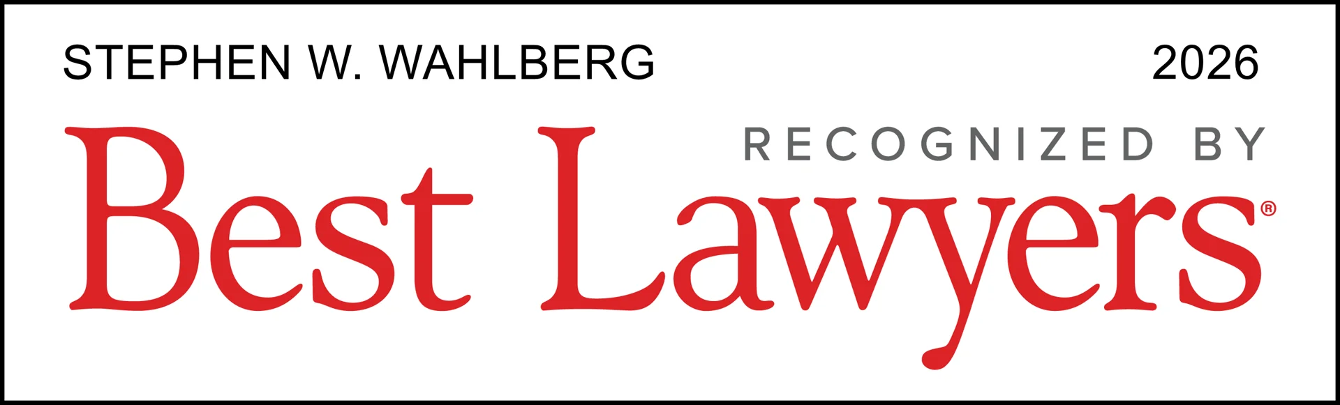 Best Lawyers Wahlberg