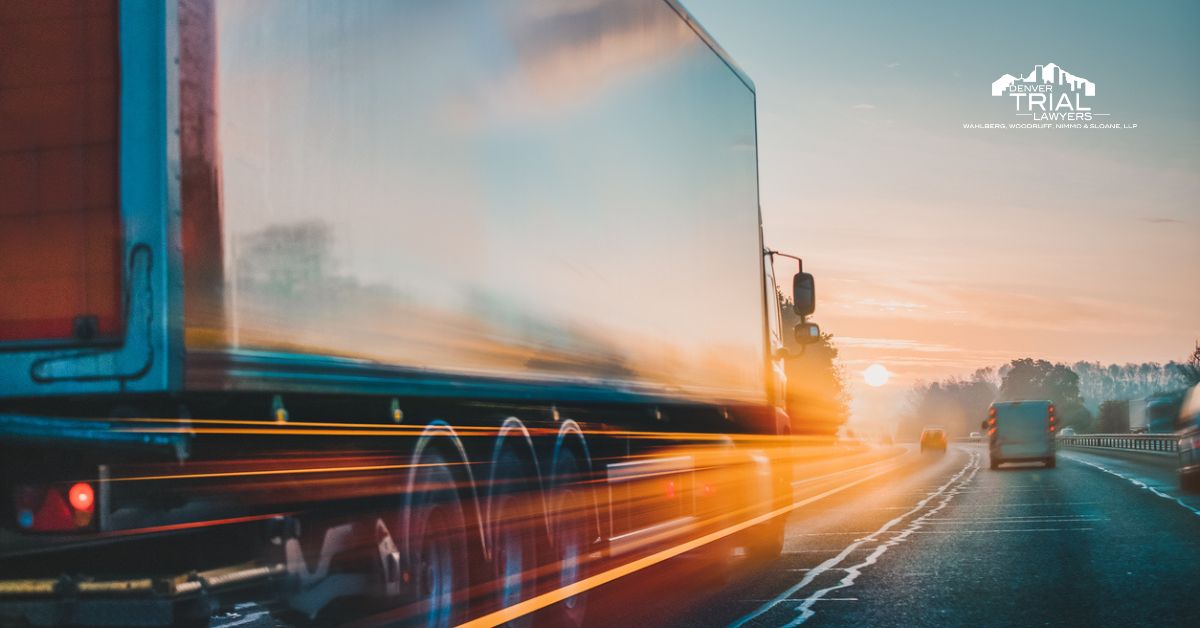 Large truck on Highway